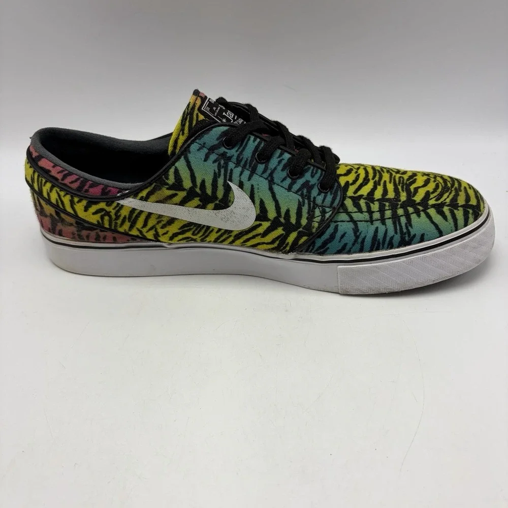 Nike Zoom Stefan Janoski SB Canvas Mens 9.5 Sneakers Shoes Tiger Pack Volt